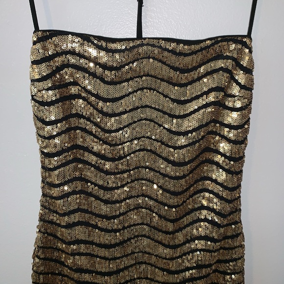 Gold Sequin Dress - Picture 2 of 5